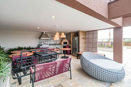 Studio à venda com 73m², 2 quartos e 1 vagaÁrea comum - Churrasqueira