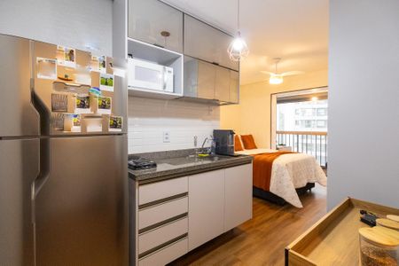 Apartamento à venda com 28m², 1 quarto e sem vaga Apartamento à venda com 28m², 1 quarto e sem vagaCozinha Conjugada