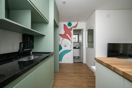 Studio à venda com 29m², 1 quarto e sem vagaCozinha