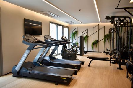 Studio à venda com 25m², 1 quarto e sem vaga Studio à venda com 25m², 1 quarto e sem vagaÁrea comum - Academia