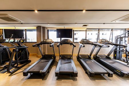 Studio para alugar com 25m², 1 quarto e 1 vaga Studio para alugar com 25m², 1 quarto e 1 vagaÁrea comum - Academia