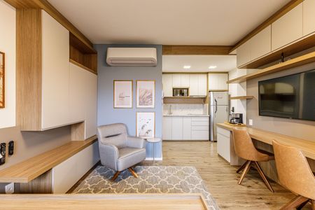 Studio para alugar com 25m², 1 quarto e 1 vaga Studio para alugar com 25m², 1 quarto e 1 vagaStudio