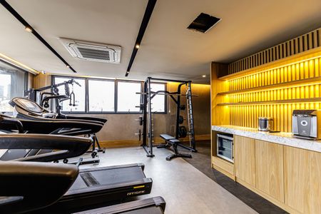 Studio para alugar com 25m², 1 quarto e 1 vaga Studio para alugar com 25m², 1 quarto e 1 vagaÁrea comum - Academia