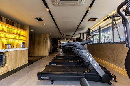 Studio para alugar com 25m², 1 quarto e 1 vaga Studio para alugar com 25m², 1 quarto e 1 vagaÁrea comum - Academia