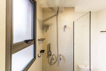 Studio para alugar com 25m², 1 quarto e 1 vaga Studio para alugar com 25m², 1 quarto e 1 vagaBanheiro