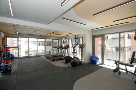 Studio para alugar com 22m², 1 quarto e sem vaga Studio para alugar com 22m², 1 quarto e sem vagaÁrea Comum - Academia