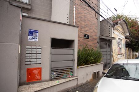 Studio à venda com 29m², 1 quarto e 1 vagaFachada e placa