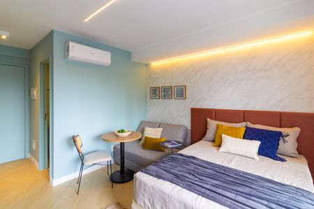 Studio para alugar com 24m², 1 quarto e sem vaga Studio para alugar com 24m², 1 quarto e sem vagaSala/Quarto