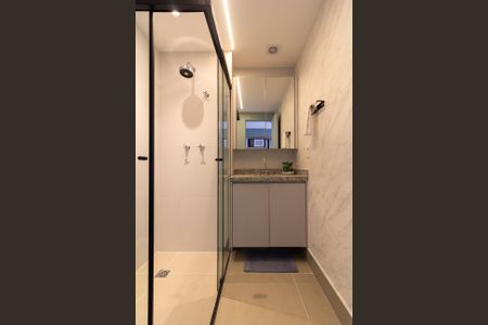 Studio para alugar com 24m², 1 quarto e sem vaga Studio para alugar com 24m², 1 quarto e sem vagaBanheiro