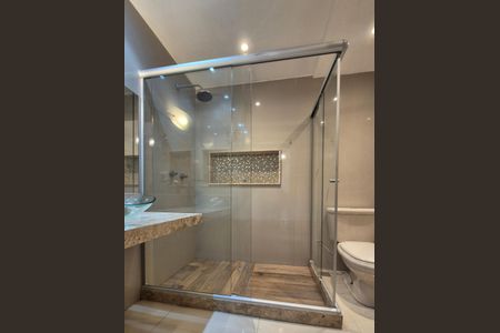 Casa de condomínio à venda com 180m², 3 quartos e 4 vagasBanheiro da Suíte 1