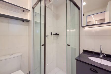 Studio para alugar com 27m², 1 quarto e sem vaga Studio para alugar com 27m², 1 quarto e sem vagaBanheiro
