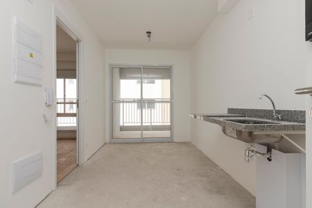 Sala/ Cozinha de apartamento para alugar com 1 quarto, 42m² em Brooklin, São Paulo