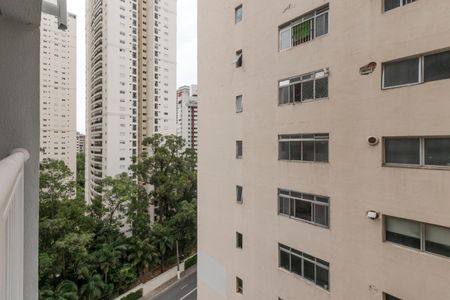 Vista da Varanda de apartamento para alugar com 1 quarto, 42m² em Brooklin, São Paulo