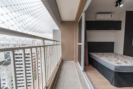 Studio para alugar com 27m², 1 quarto e sem vagaVaranda