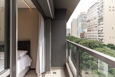 Studio para alugar com 21m², 1 quarto e sem vagaVaranda