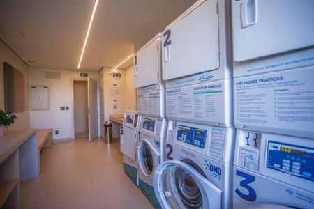 Apartamento para alugar com 37m², 1 quarto e 1 vaga Apartamento para alugar com 37m², 1 quarto e 1 vagaÁrea comum - Lavandeiria coletiva