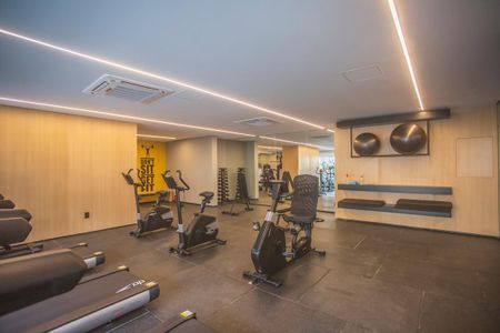 Apartamento para alugar com 37m², 1 quarto e 1 vaga Apartamento para alugar com 37m², 1 quarto e 1 vagaÁrea comum - Academia