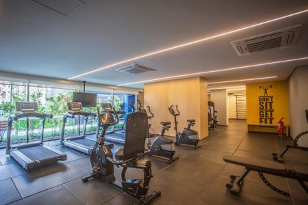 Apartamento para alugar com 37m², 1 quarto e 1 vaga Apartamento para alugar com 37m², 1 quarto e 1 vagaÁrea comum - Academia