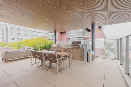 Studio à venda com 26m², 1 quarto e sem vagaChurrasqueira