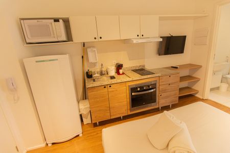 Studio para alugar com 24m², 0 quarto e sem vaga Studio para alugar com 24m², 0 quarto e sem vagaCozinha