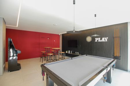 Studio para alugar com 32m², 1 quarto e 1 vaga Studio para alugar com 32m², 1 quarto e 1 vagaÁrea Comum - Sala de Jogos