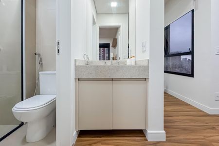 Apartamento à venda com 56m², 1 quarto e 1 vagaBanheiro