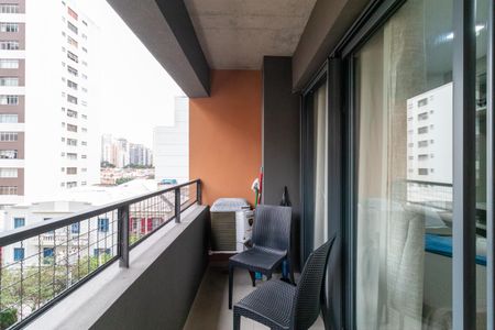 Studio à venda com 27m², 1 quarto e sem vagaVaranda