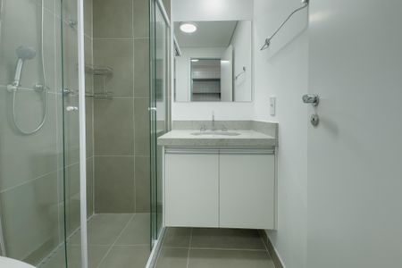 Studio para alugar com 24m², 1 quarto e sem vaga Studio para alugar com 24m², 1 quarto e sem vagaBanheiro