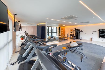 Studio para alugar com 24m², 1 quarto e sem vaga Studio para alugar com 24m², 1 quarto e sem vagaAcademia