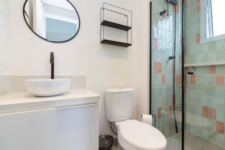 Apartamento para alugar com 31m², 1 quarto e sem vaga Apartamento para alugar com 31m², 1 quarto e sem vagaBanheiro da Suíte