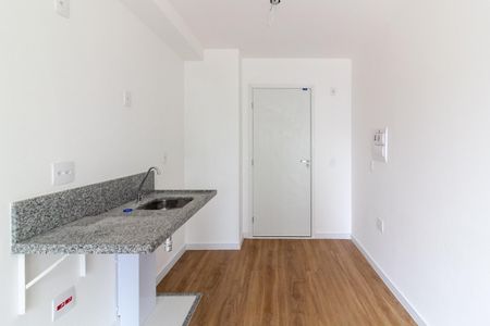 Cozinha de kitnet/studio para alugar com 1 quarto, 26m² em Jardim das Acacias, São Paulo