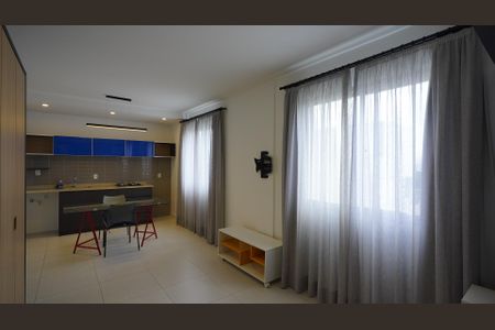 Studio para alugar com 28m², 1 quarto e sem vagaSala - quarto