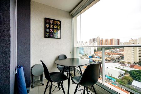 Studio à venda com 35m², 1 quarto e 1 vagaVaranda