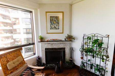 Apartamento à venda com 221m², 3 quartos e 3 vagasDetalhe - Sala 2 (lareira)