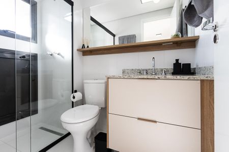 Studio para alugar com 26m², 1 quarto e sem vaga Studio para alugar com 26m², 1 quarto e sem vagaBanheiro