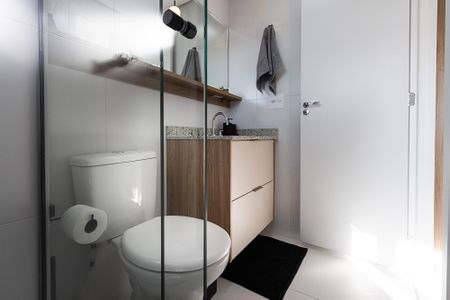 Studio para alugar com 26m², 1 quarto e sem vaga Studio para alugar com 26m², 1 quarto e sem vagaBanheiro