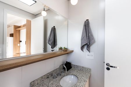 Studio para alugar com 26m², 1 quarto e sem vaga Studio para alugar com 26m², 1 quarto e sem vagaBanheiro