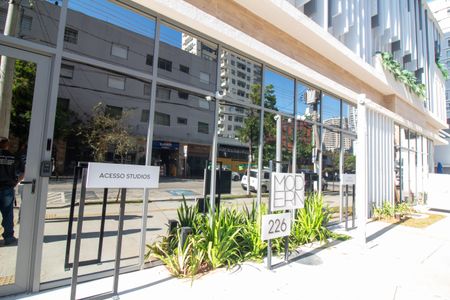 Studio à venda com 28m², 1 quarto e sem vagaFachada e portaria