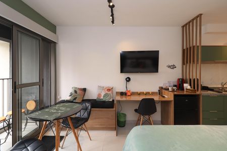 Studio à venda com 27m², 1 quarto e sem vagaSala/Quarto
