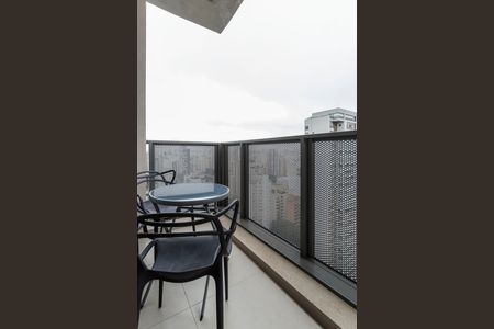 Studio à venda com 31m², 1 quarto e sem vagaVaranda