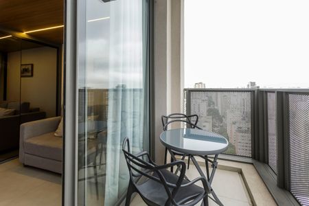 Studio à venda com 31m², 1 quarto e sem vagaVaranda