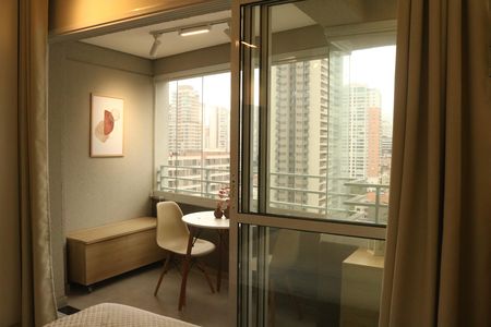 Apartamento para alugar com 25m², 1 quarto e sem vagaVaranda