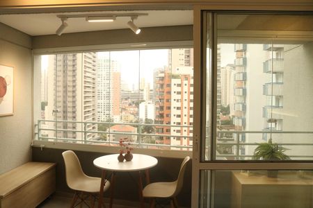 Apartamento para alugar com 25m², 1 quarto e sem vagaVaranda