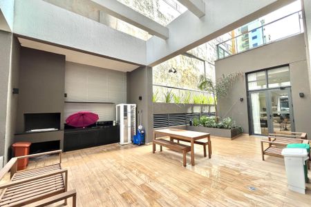 Studio para alugar com 26m², 1 quarto e sem vaga Studio para alugar com 26m², 1 quarto e sem vagaÁrea comum - Churrasqueira