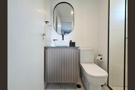 Apartamento à venda com 27m², 1 quarto e sem vaga Apartamento à venda com 27m², 1 quarto e sem vagaBanheiro da Suíte