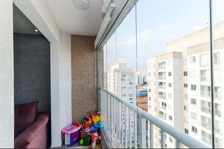 Varanda da Sala de apartamento à venda com 2 quartos, 43m² em Vila Itapegica, Guarulhos