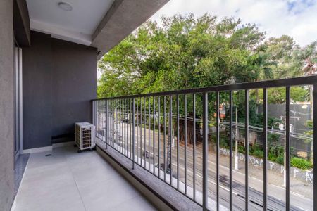 Studio à venda com 40m², 1 quarto e sem vagaVaranda