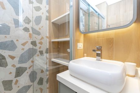 Studio para alugar com 19m², 1 quarto e sem vaga Studio para alugar com 19m², 1 quarto e sem vagaBanheiro