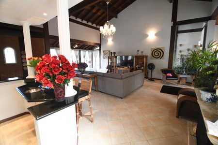 Sala de casa de condomínio à venda com 4 quartos, 470m² em Loteamento Alphaville Campinas, Campinas