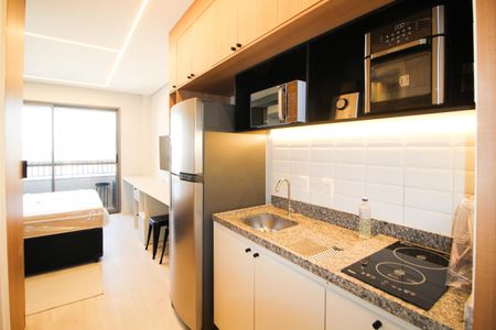 Studio para alugar com 25m², 1 quarto e sem vaga Studio para alugar com 25m², 1 quarto e sem vagaCozinha